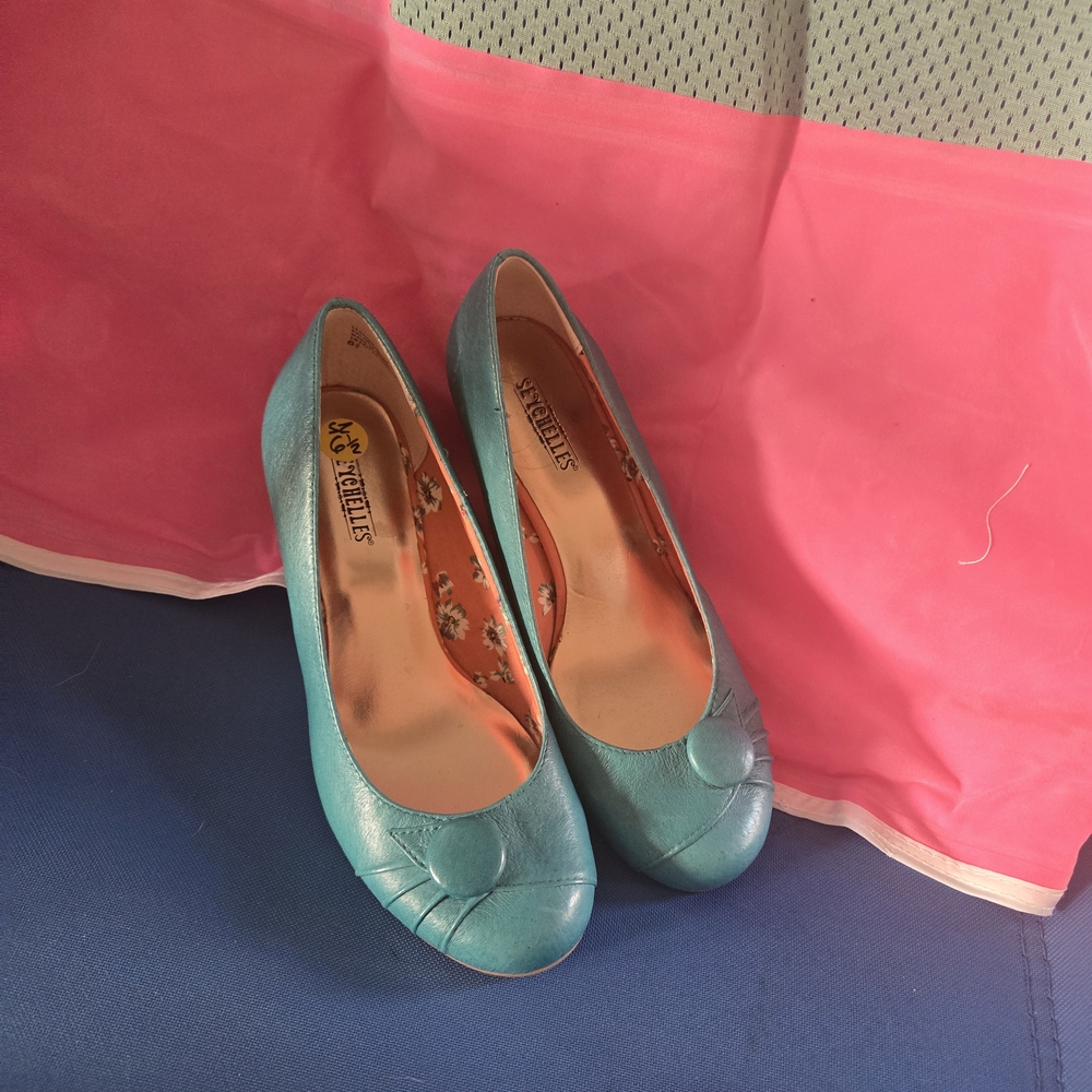 Seychelles Turquoise Heels